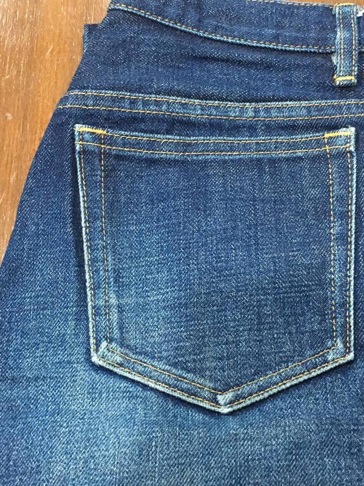 กางเกงยีนส์ A.P.C. Jeans มือสอง Petit Standard ริมแดง เอว 29 ยาว 27