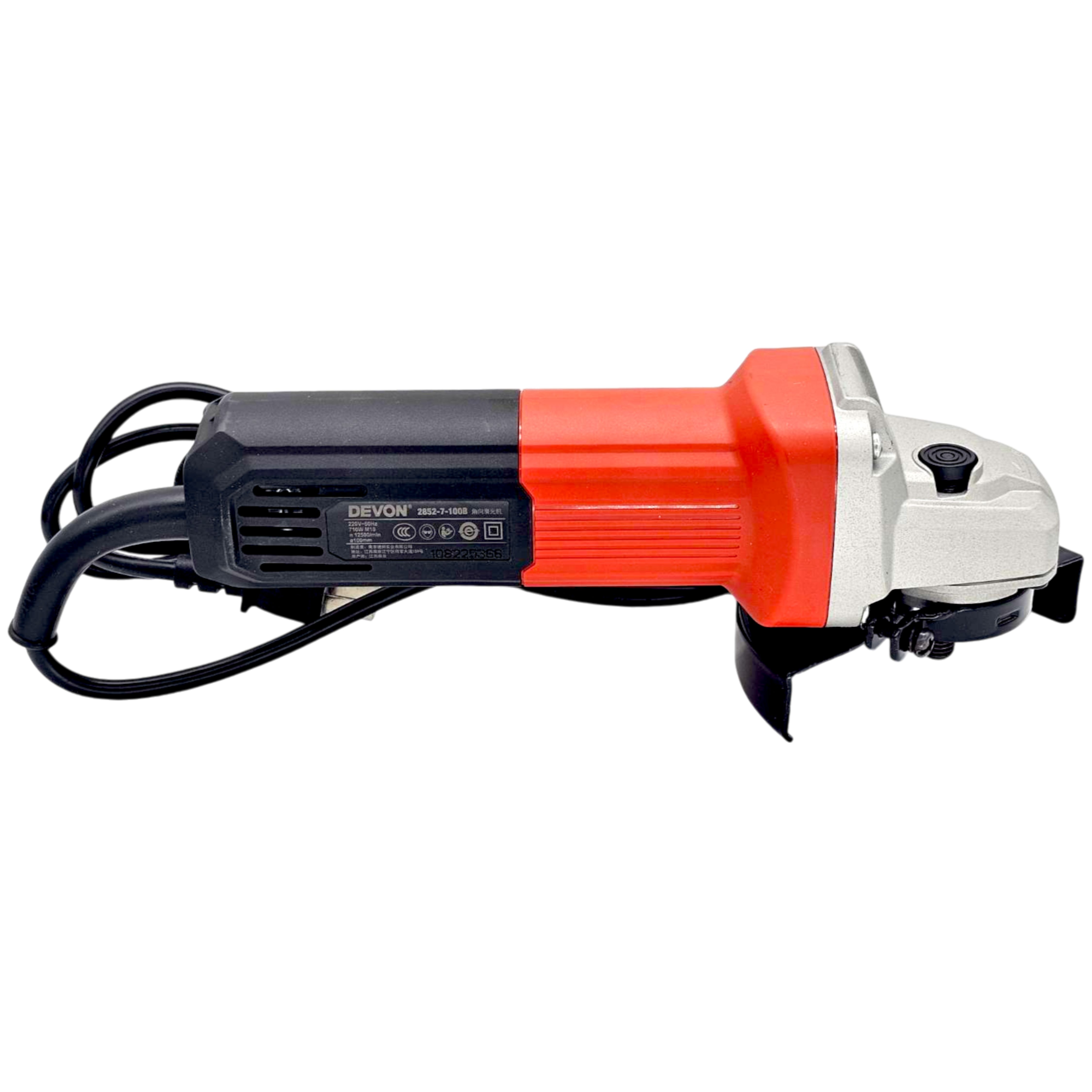 เครื่องเจียรไฟฟ้า เครื่องเจียร์ 4 นิ้ว สวิทซ์ท้าย 710W DEVON 2852-7-100B