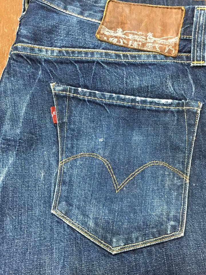 9. Levi's Capital E Matchstick กระบอกเล็ก Made in USA เอว 35 ยาว 35