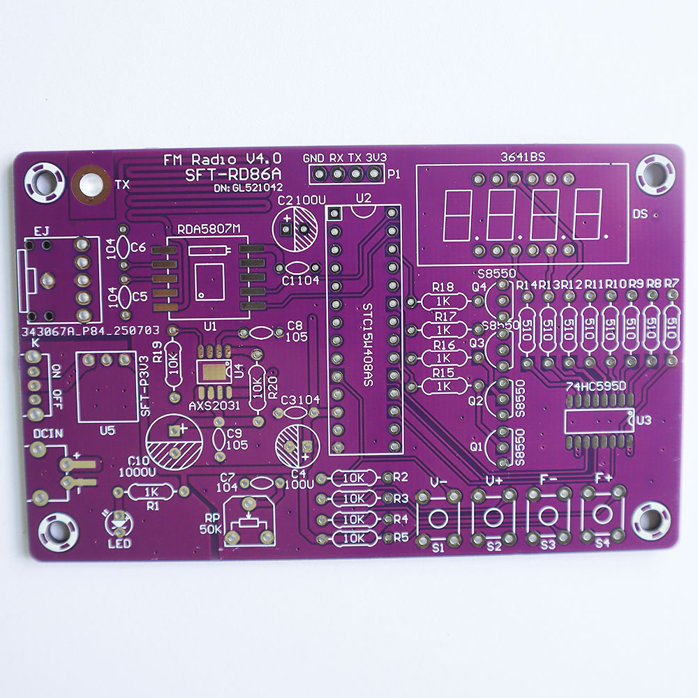 ชุดคิทเครื่องรับวิทยุ FM ใช้ไอซี RDA5807M พร้อมกล่อง