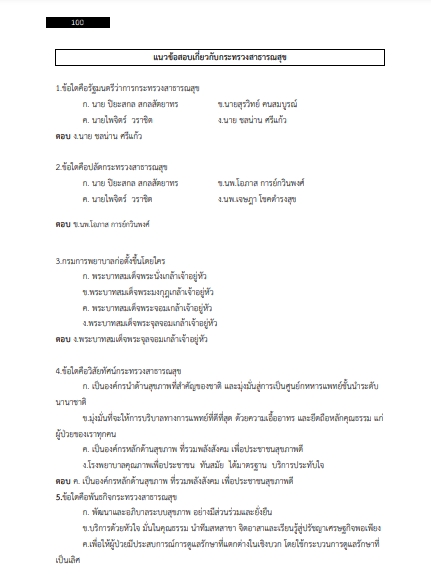 โหลดแนวข้อสอบ นักวิชาการพัสดุ สำนักงานสาธารณสุขจังหวัดศรีสะเกษ