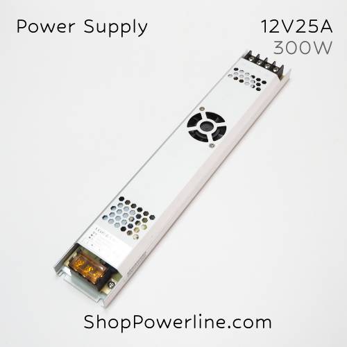 อุปกรณ์จ่ายไฟ Power Supply 12V 300W 25A (Slim)
