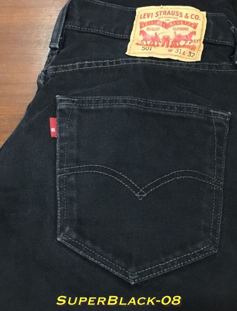 8. สภาพใหม่-Levi’s 501 Super Black ป้าย R เอว 31 ยาว 31 Made in Mexico ปี 2016