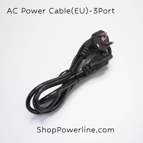 สายไฟ AC Power Cable(EU) - 3Port Notebook (0.75mm)(1.5m)