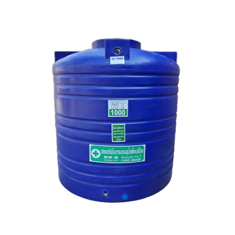 ถังเก็บน้ำบนดิน SAFE ขนาด 1000 ลิตร ทรงเตี้ย (สีเรียบ/สีแกรนิต)
