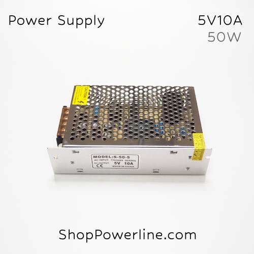อุปกรณ์จ่ายไฟ Power Supply 5V 10A 50W