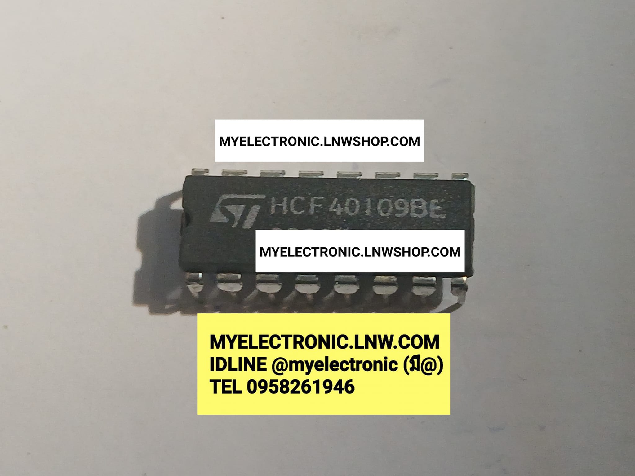 ขาย HCF40109BE ไอซี ตัวถัง DIP16ขา ยี่ห้อ ST SGS-THOMSAN ทอมสัน IC HCF40109 BE ราคา ตัวละ . . . . . . หน่วย บาท