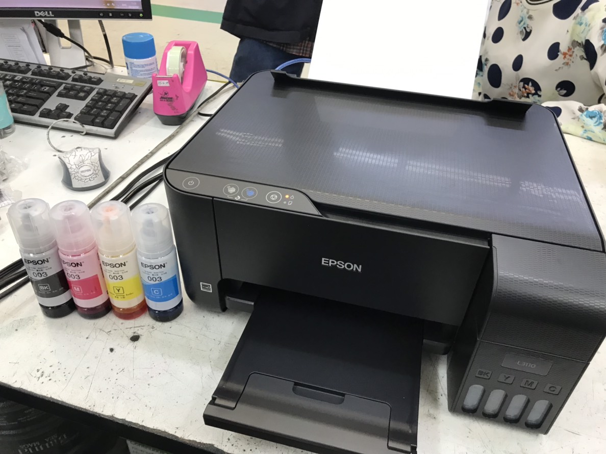 เครื่องปริ้นเตอร์มัลติฟังก์ชั่น เครื่องพิมพ์รุ่นเก่า PRINTER EPSON L3110 + INK TANK
