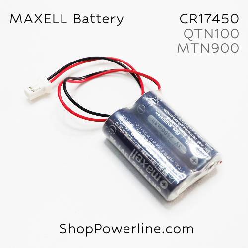 แบตเตอรี่ Battery Maxell/Japan (CR17450 x2, QTN100, MTN900) 3V (White Plug)
