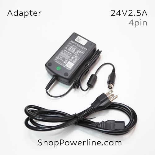 อะแดปเตอร์ Adapter Printer 24V 2.5A (4Pin)(Dual Pin Top+, Buttom-) SM/PS