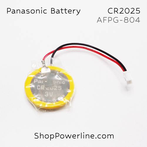 แบตเตอรี่ Battery Panasonic (CR2025, AFPG-804) 3V (Square Hole Plug )