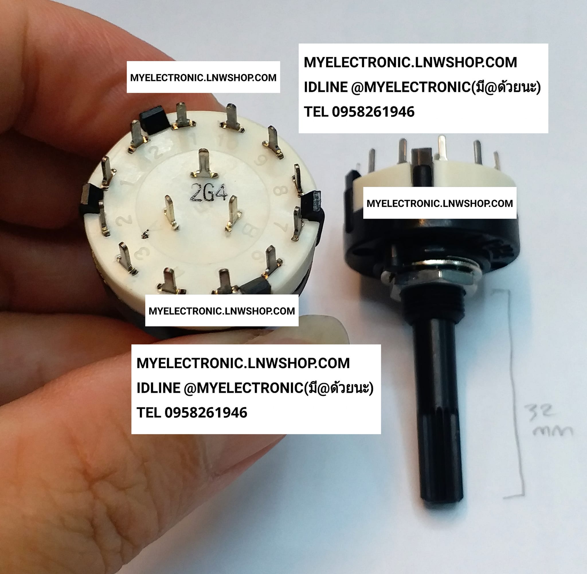 ขาย สวิทช์4ช่อง selector switch ซีเล็คเตอร์ สวิทช์ แบนด์สวิทช์ ปรับ 4ช่อง3แก็ก ตัว พลาสติกสีดำ แกนยาว ราคา ตัวล่ะ . . . หน่วย . บาท