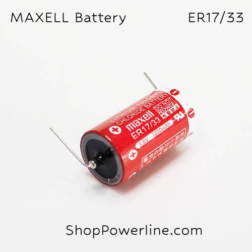 แบตเตอรี่ Battery Maxell/Japan (ER17/33) 3.6V 1600mAh (Feet)