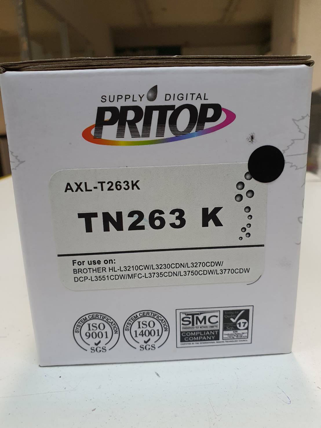 TONER (ตลับหมึกเทียบเท่า) BROTHER TN-263 BK