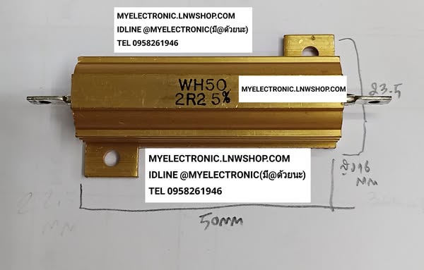 ขาย , 2.2โอห์ม50Wซิ้งทอง , 50W2R2 , 2R2 , 50W ATT , 2.2โอห์ม50W , ซิ้งทอง , RESISTOR , HEATSINK , 2.2ohm , 50WATT , ยี่ห้อ , ราคา , ตัวละ , . . . หน่วย , บาท