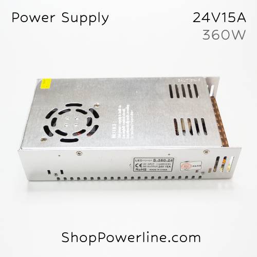 อุปกรณ์จ่ายไฟ Power Supply 24V 15A 360W