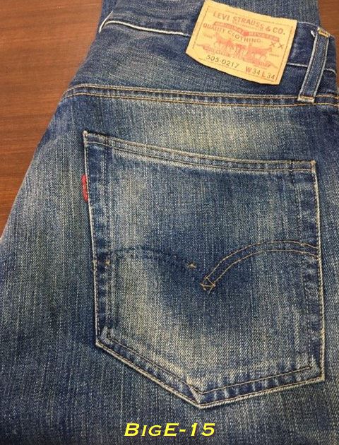 15. LVC 1967 Levi’s 505-0217 Big E ยีนส์ฟอก ริมแดง เอว 35 ยาว 33 Made in Turkey ปี 2011
