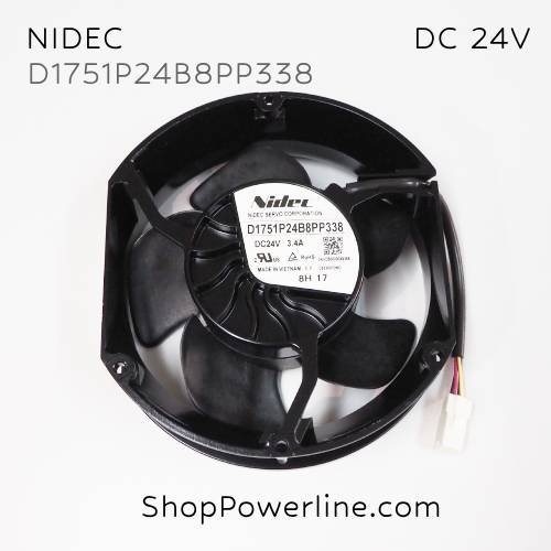 พัดลม Fan NIDEC (D1751P24B8PP338) DC24V 172x150x51mm 3.4A (4wire White Plug)