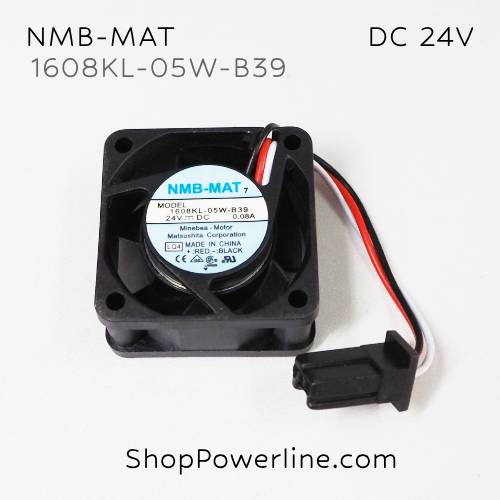 พัดลม Fan NMB-MAT (1608KL-05W-B39, A90L-0001-0510) DC24V 40x40x20mm 0.08A (3wire Fanuc Plug)