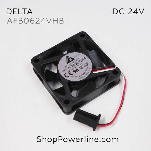 พัดลม Fan DELTA (AFB0624VHB) DC24V 60x60x15mm 0.16A (3wire Fanuc Plug)