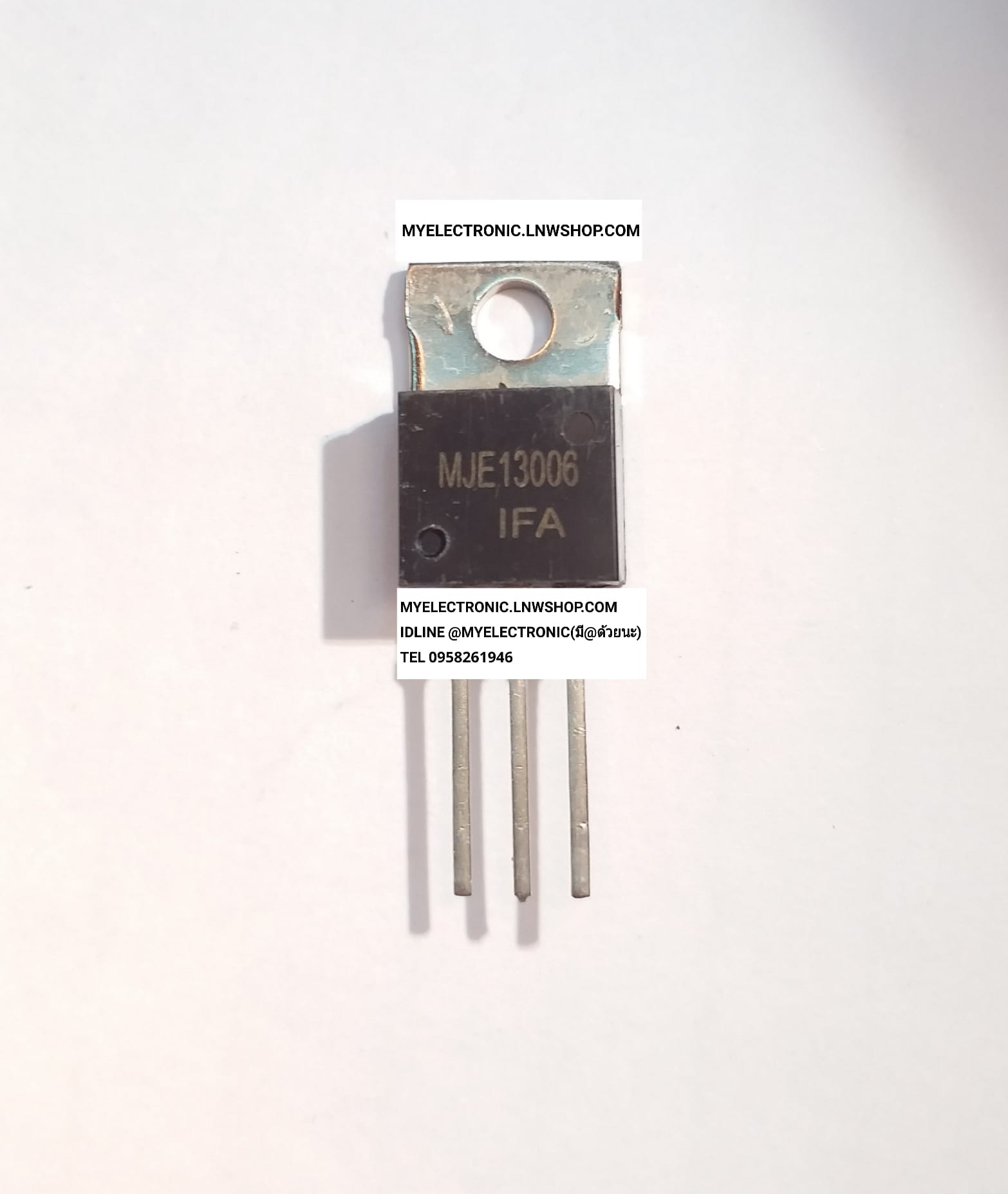ขาย MJE13006 ตัวถัง TO-220 ทรานซิสเตอร์ TRANSISTOR 13006 ราคา ตัวละ . . . . หน่วย บาท