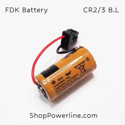 แบตเตอรี่ Battery FDK (CR2/3 8.L) 3V (Black Plug)
