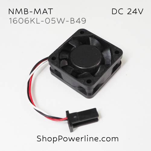 พัดลม Fan NMB-MAT (1606KL-05W-B49) DC24V 40x40x15mm 0.07A (3wire Fanuc Plug)