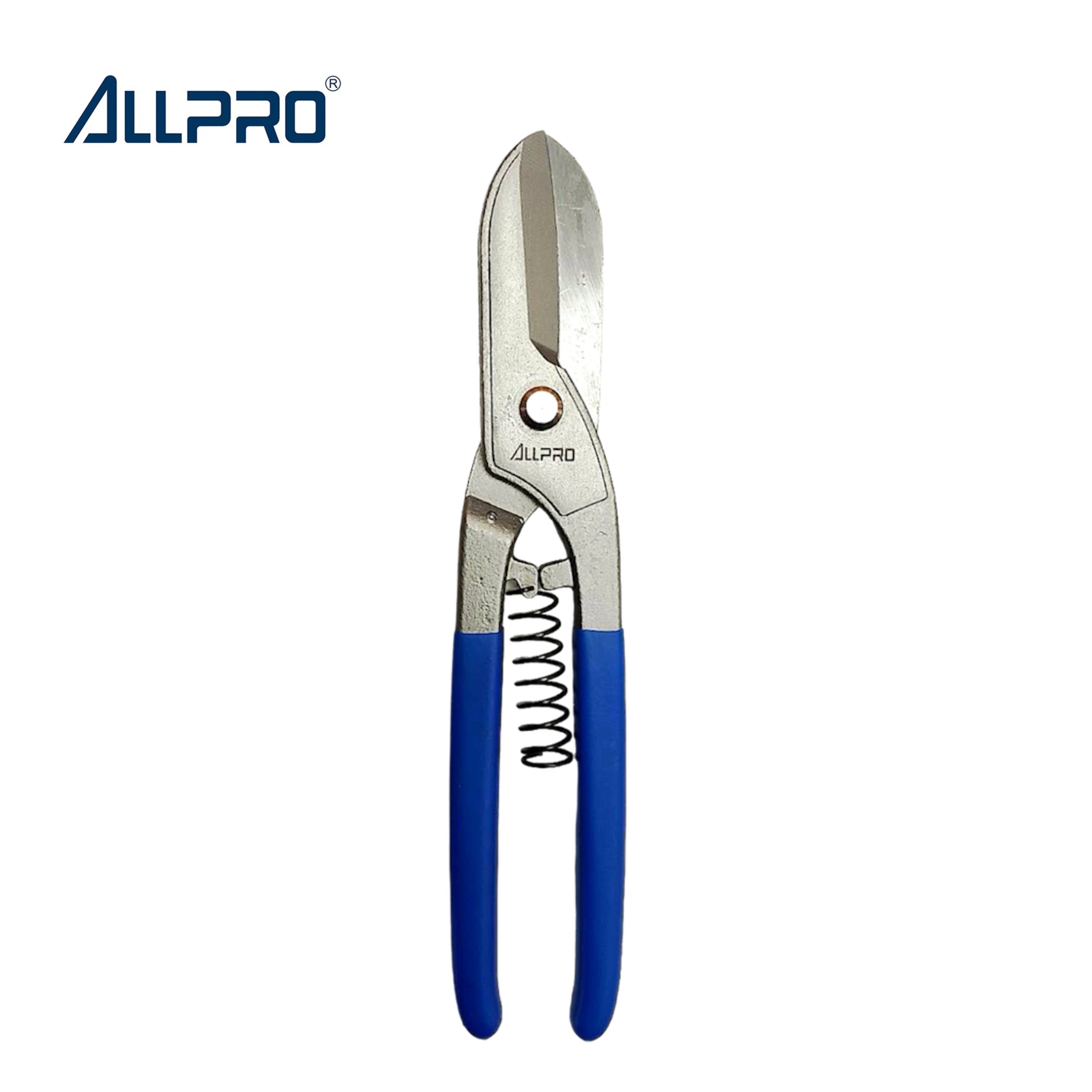 กรรไกรตัดสังกะสี กรรไกรตัดแผ่นเหล็กทรงอังกฤษ ขนาด 10 นิ้ว ALLPRO No.01510 Made in Taiwan
