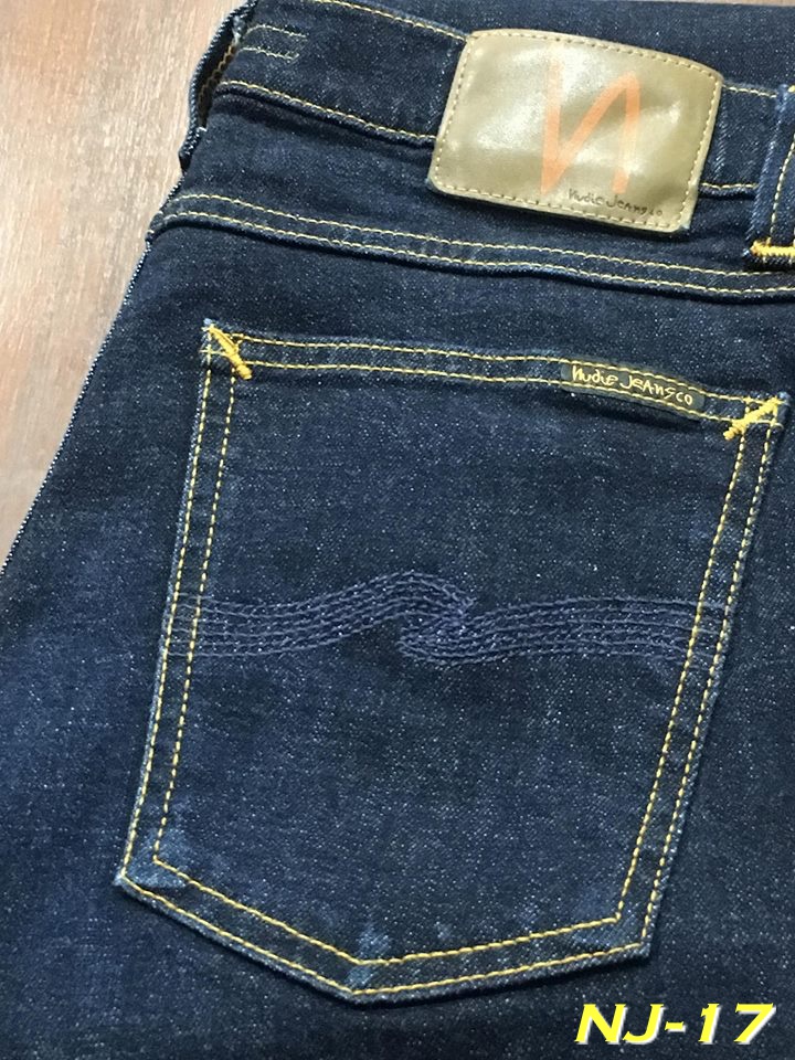 Nudie Jeans มือสอง Nudie High Kai Org. Twill Navy เอว 30 ยาว 32