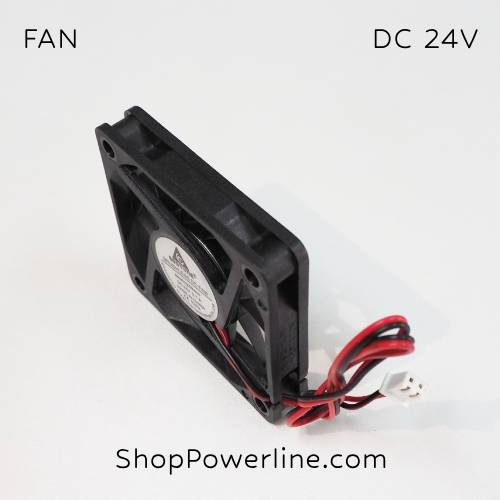 พัดลม Fan DC24V 60x60x10mm (2wire)