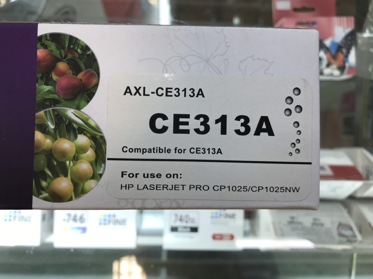 ตลับหมึกเทียบเท่า LASER HP CE313A (126A Magenta) สีแดง