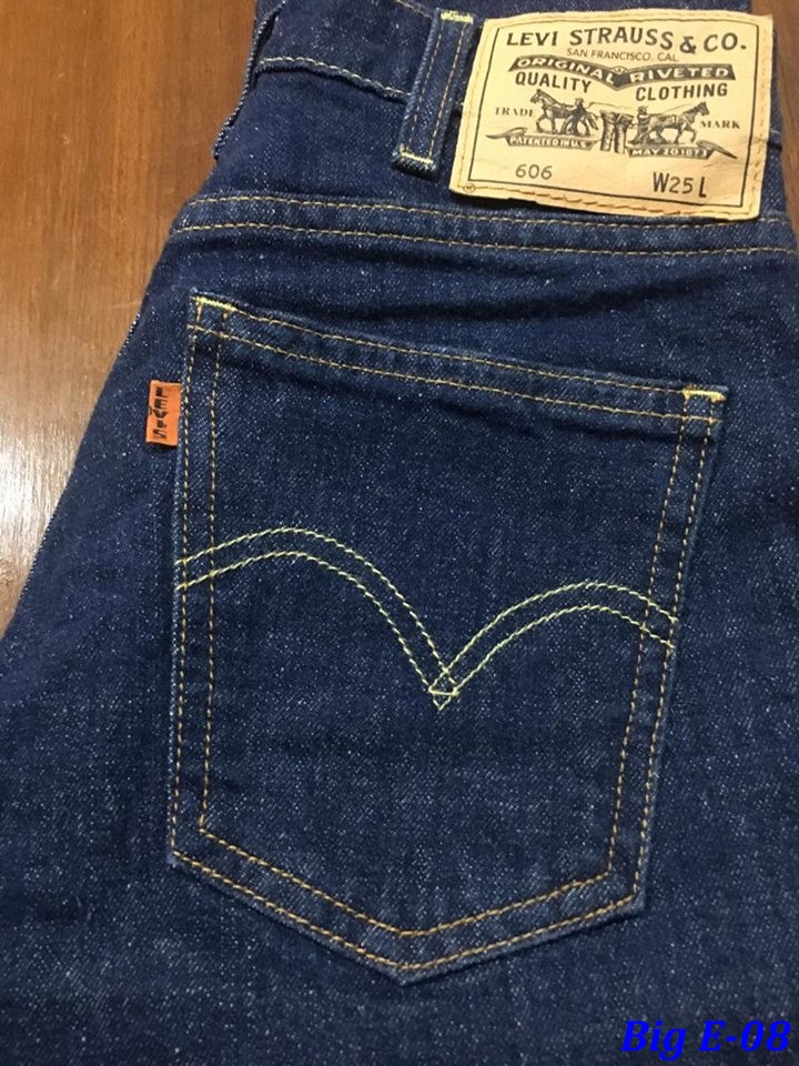 8. Levi's LVC 606 Big E ป้ายส้ม ขาเดฟ Made in Turkey เอว 26 ยาว 31
