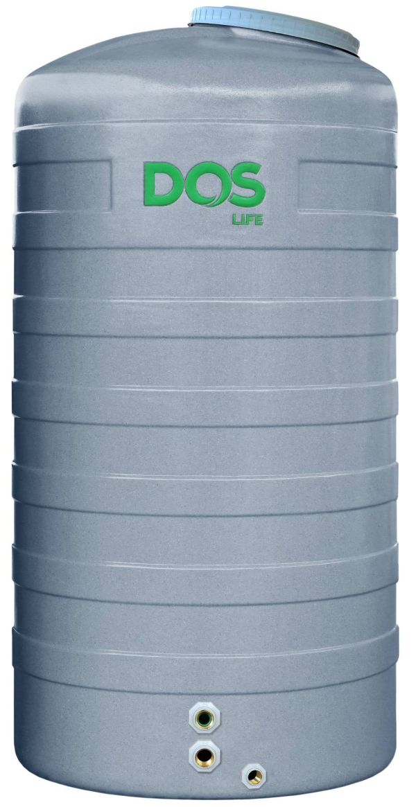 ถังเก็บน้ำ DOS รุ่น Granito ขนาด 1000 ลิตร สีไอรอน เกรย์ (COM-01/IG-1000L)