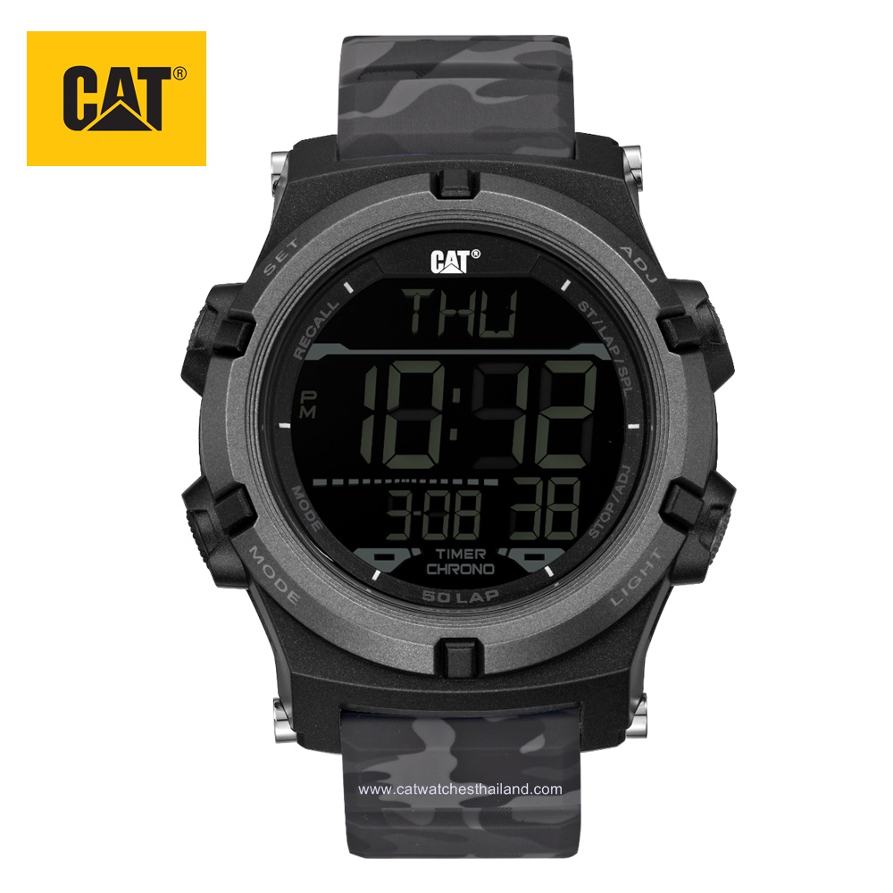 นาฬิกา CAT ระบบดิจิตอล รุ่น CROSSFIRE รหัส OB.147.25.145 (ลายพรางสีเทา)