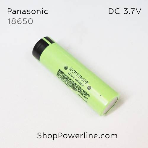 ถ่านชาร์จ Re-charge Battery Panasonic (NCR18650B, MH12210) 3.7V 18650 3400mAh (หัวเรียบ)