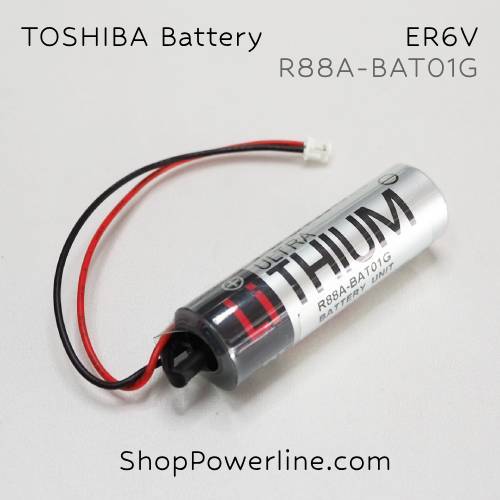แบตเตอรี่ Battery Omron (ER6V, R88A-BAT01G) 3.6V (White Plug)