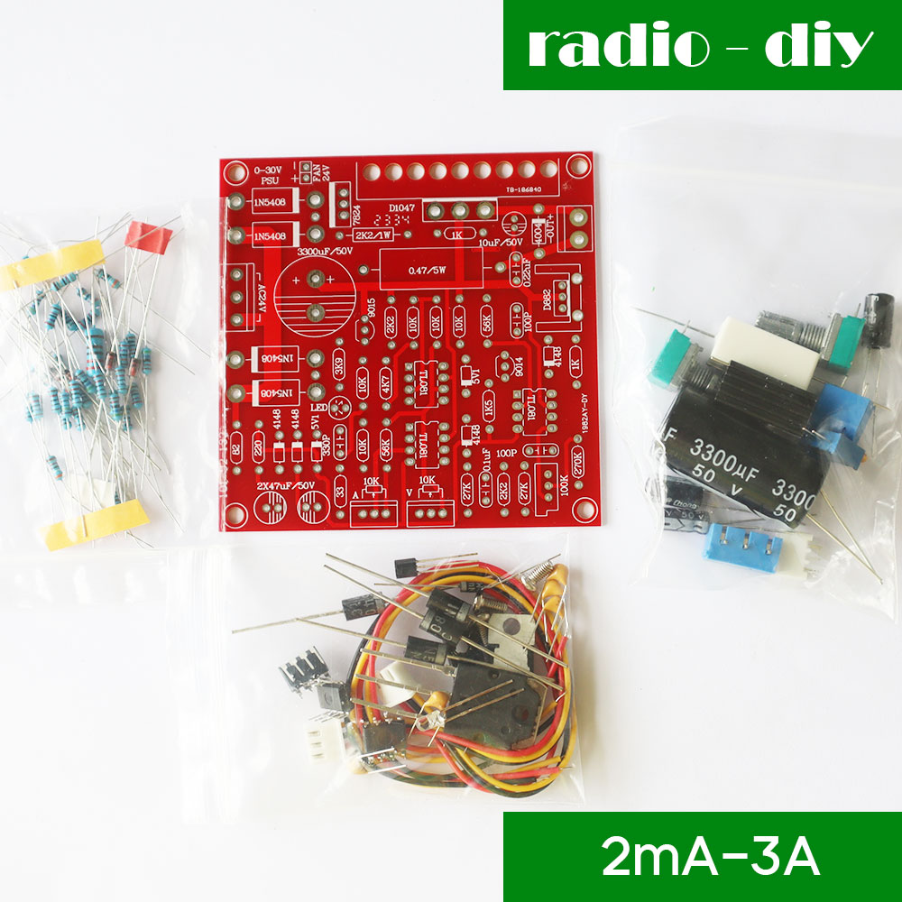 ชุดคิทวงจร Regulator 0-30V 2mA-3A (ยังไม่ได้ประกอบ)