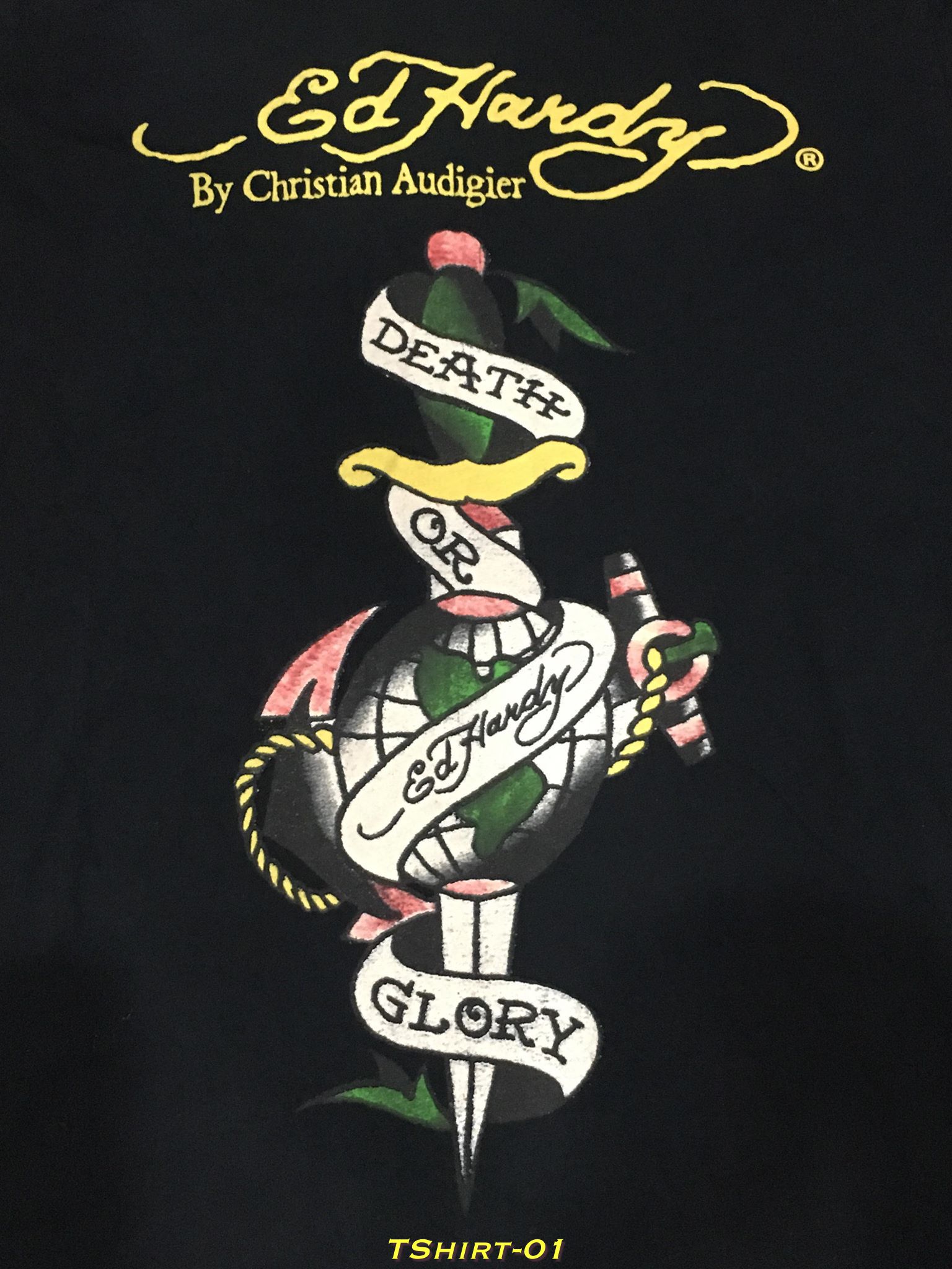 เสื้อยืด Ed Hardy By Christian Audigier Size M อก 40 นิ้ว
