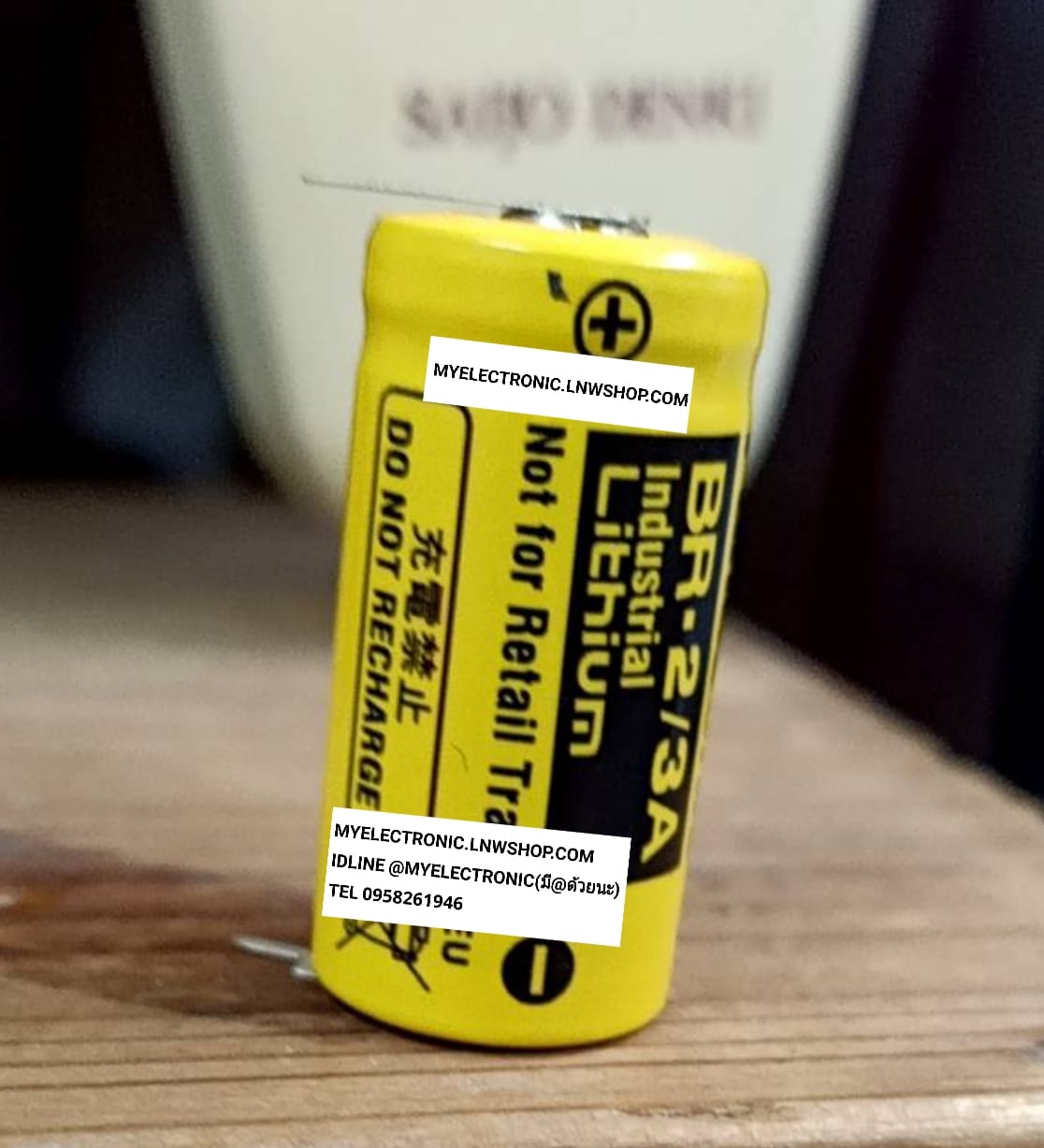 ขาย แบตเตอรี่ BR-2/3A , BR2/3A , BATTERRY LITHIUM PANASONIC ถ่าน ลิเทียม ยี่ห้อ พานาโซนิค ราคา ตัวละ . บาท