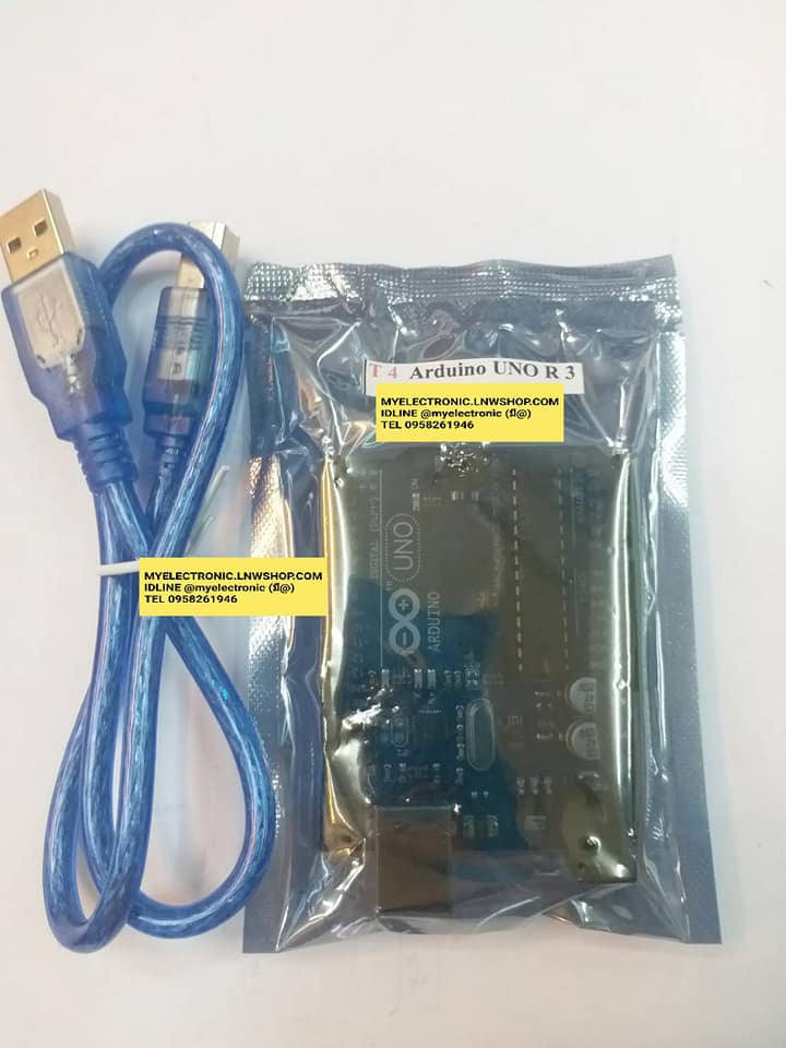 ขาย #T4 ออร์ดูโน UNOR3 บอร์ดทดลองArduino UNO R3 แถมสายUSB Arduino Board module ราคาชุดล่ะ หน่วย . . . . บาท