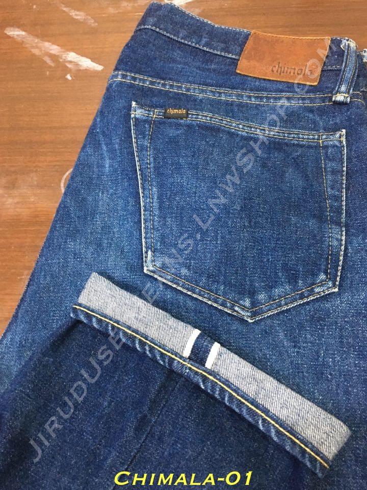 1. Chimala Jeans - CS19-MP05C ผ้าดิบญี่ปุ่น ริมแดง เอว 33 ยาว 34 Made in Japan