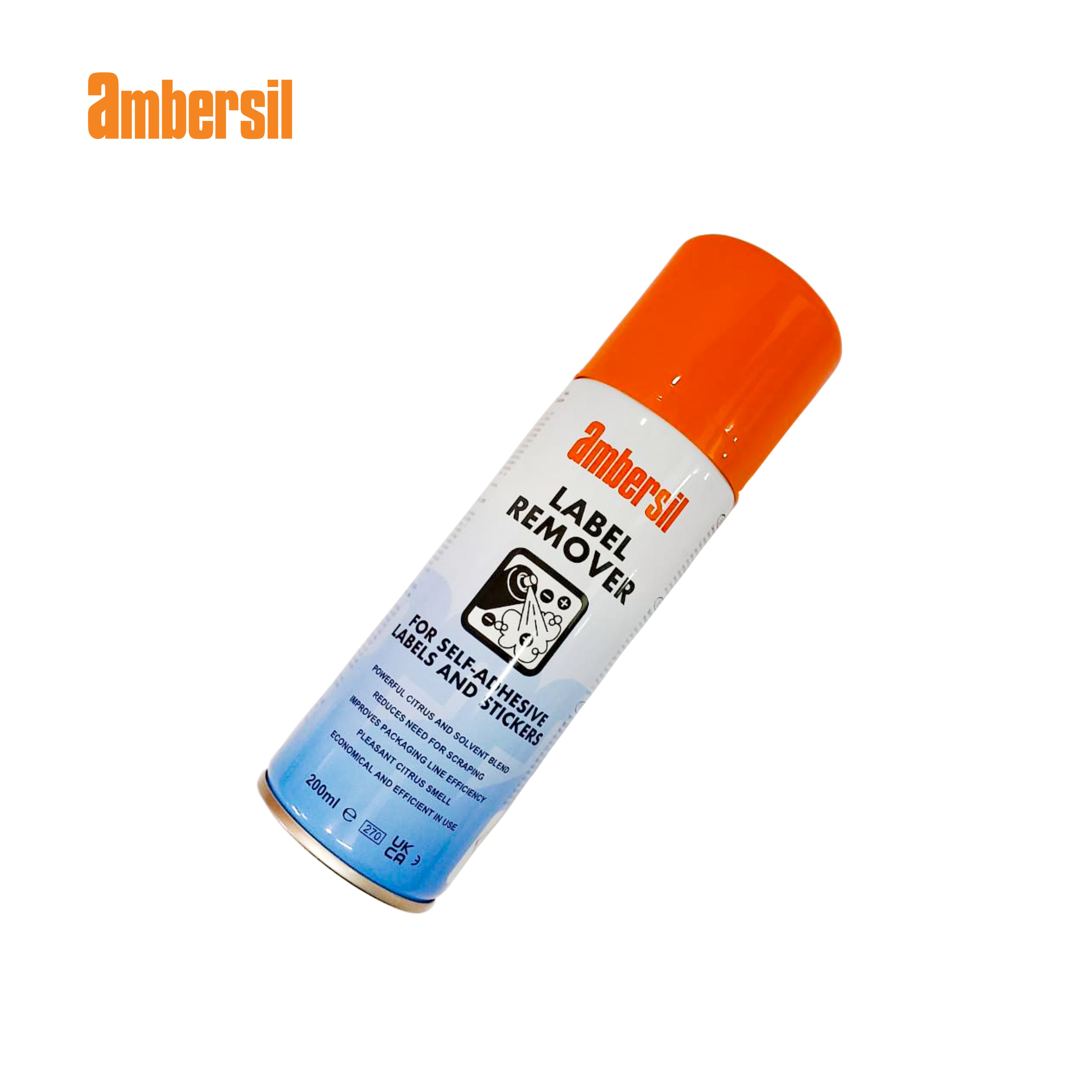 AMBERSIL LABEL REMOVER สเปรย์ลอกสติกเกอร์,ล้างคราบกาว 6190031629 บรรจุ 200ml