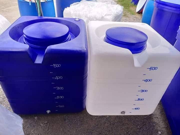 ถังน้ำทรงสี่เหลี่ยม P&S สีขาว สีน้ำเงิน ขนาด 300 , 500 ลิตร