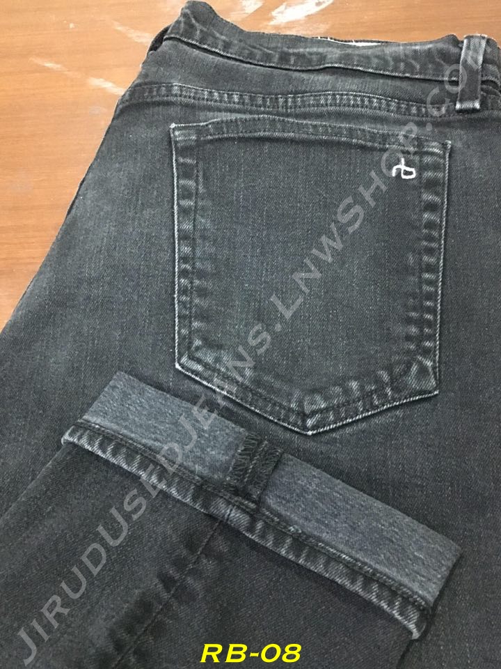 8. Rag & Bone - Fit 3 กระบอกตรง สีดำ ผ้าญี่ปุ่น 10oz. เอว 34 ยาว 32 Made in USA