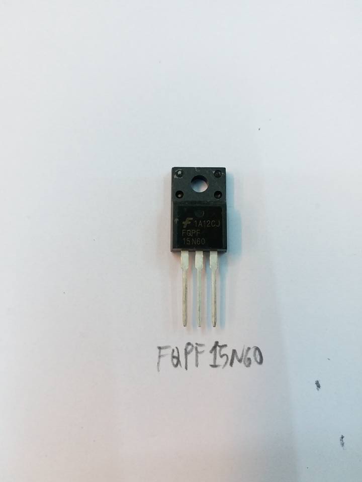 FQPF15N60ตัวถังTO-220FมอสเฟตN-Channel MOSFET, 15A 600V ยี่ห้อFairchild QFETราคาตัวล่ะ