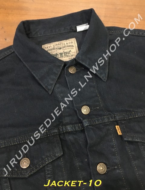 10. Levi’s Jacket LVC Orange Tab 70505-0217 อก 45 Black Overdye Made in USA