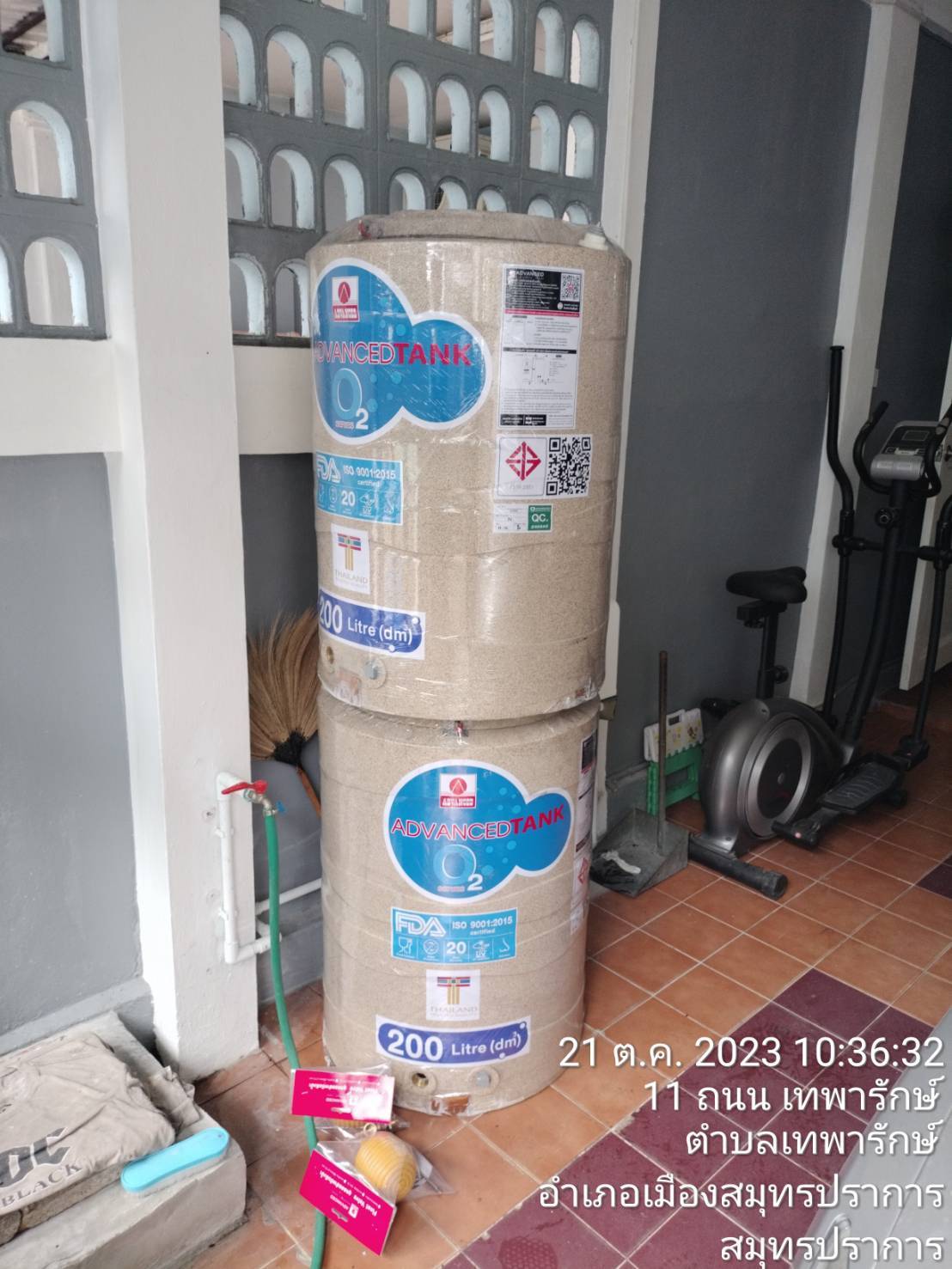 ถังเก็บน้ำบนดิน แอ็ดวานซ์ รุ่นโอทู (O2) ขนาด 200 ลิตร ราคาถูก ส่งฟรี