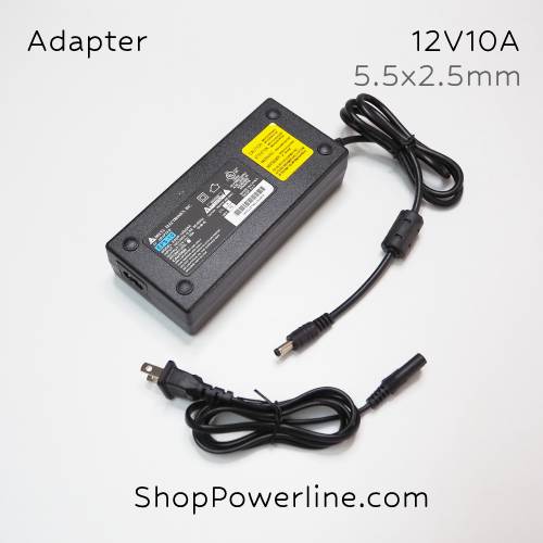 อะแดปเตอร์ Adapter 12V 10A (5.5x2.5,2.1mm)