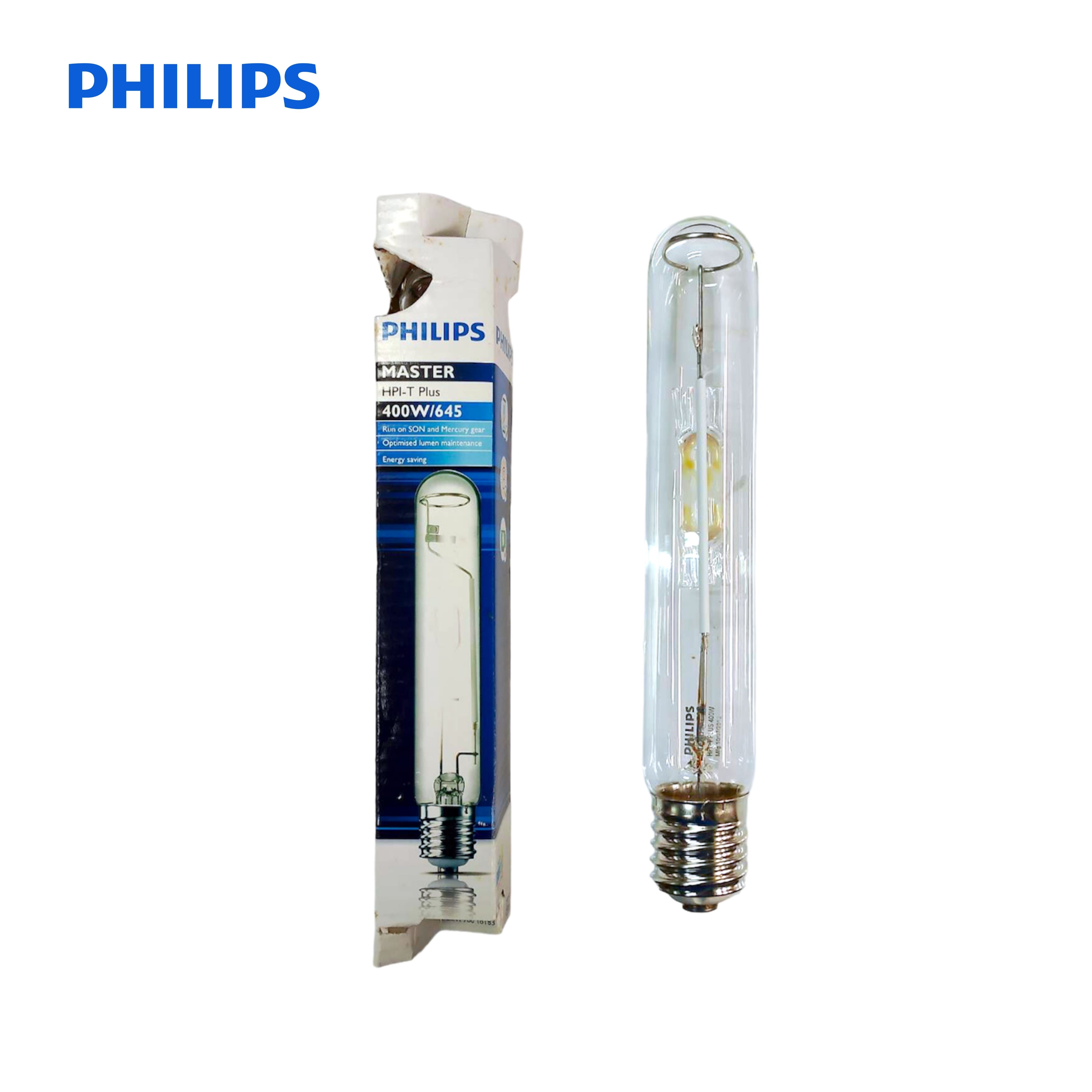 PHILIPS หลอดเมทัลฮาไลด์ Master HPI -T Plus 400W/645 ขั้วเกลียว E40