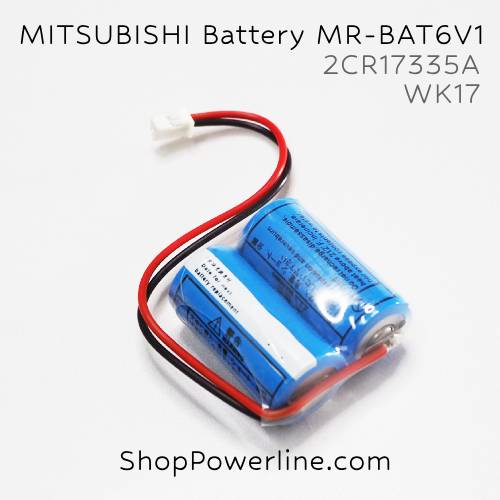 แบตเตอรี่ Battery Mitsubishi (2CR17335A WK17, MR-BAT6V1) 6V (White Plug)